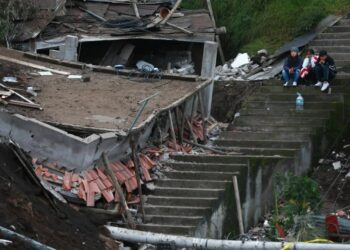 Alud Ecuador. Foto agencias.