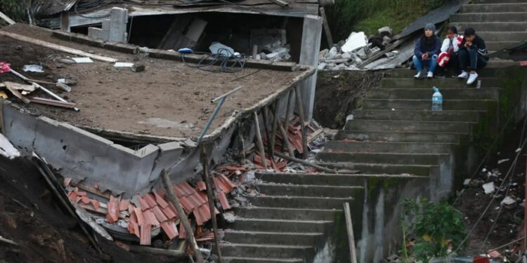 Alud Ecuador. Foto agencias.