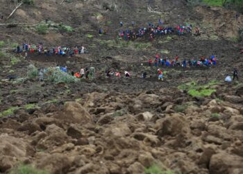 Alud en Ecuador. Foto agencias.