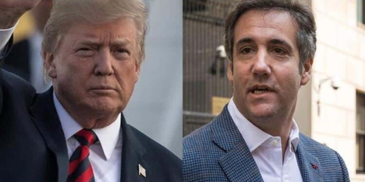 Donald Trump. Michael Cohen. Foto collage.