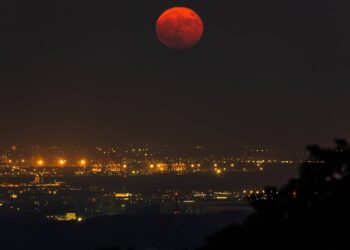 El Eclipse de Sangre. Foto referencial.