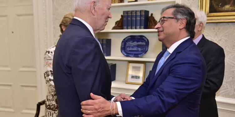 Joe Biden y Gustavo Petro. Foto agencias.