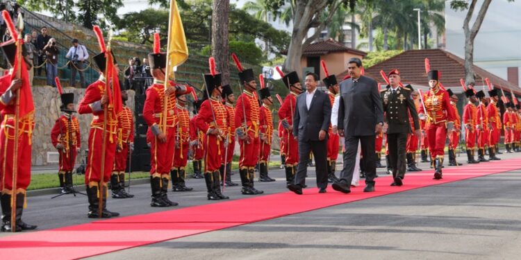 Nicolás Maduro y Luis Arce, presidente de Bolivia. Foto @PresidencialVen