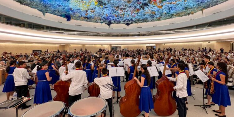 Orquesta Sinfónica Nacional Infantil de Venezuela en la ONU