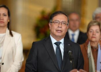 Presidente Gustavo Petro en alocución presidencial desde la Casa de Nariño. - Foto Presidencia de la República