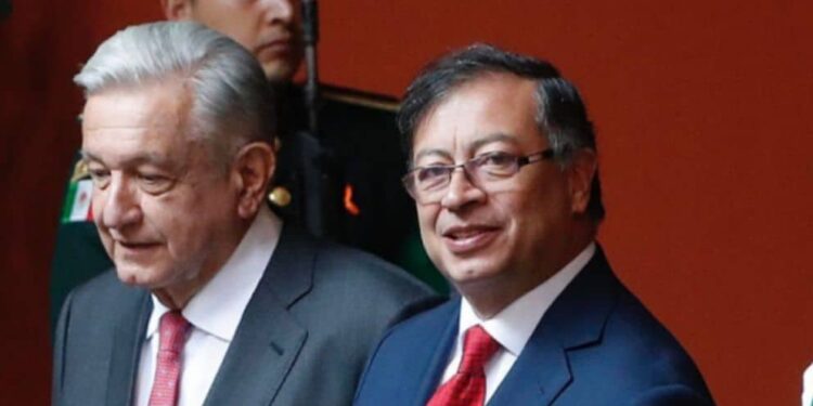 AMLO y Petro. Foto agencias.