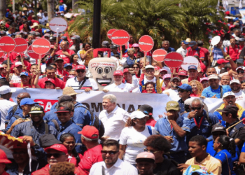 Marcha Día del Trabajador. Foto @VTVcanal8