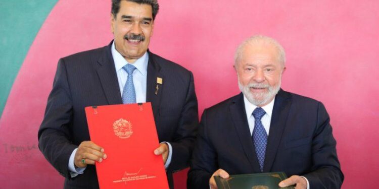 Nicolás Maduro y Lula da Silva. Foto agencias.