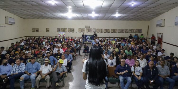 Delsa Solórzano en Monagas. Foto Prensa