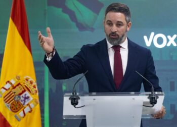 El presidente del partido Vox, Santiago Abascal. Foto de archivo.