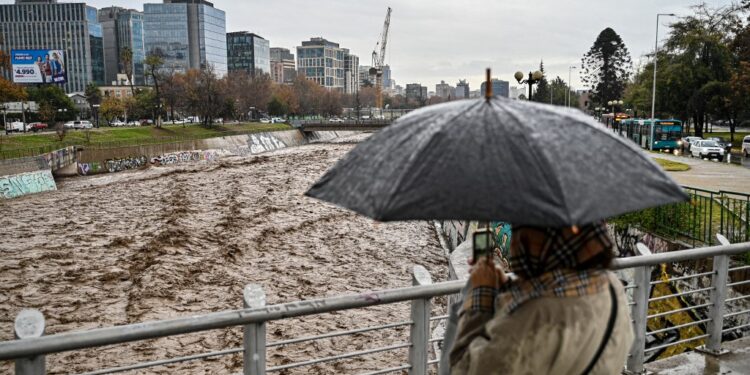 Río Mapocho / Foto AFP