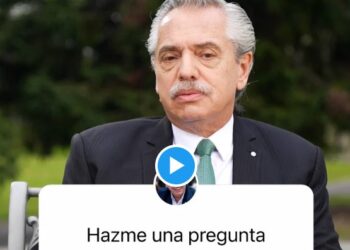 Alberto Fernández. Presidente de Argentina. Foto captura de video.