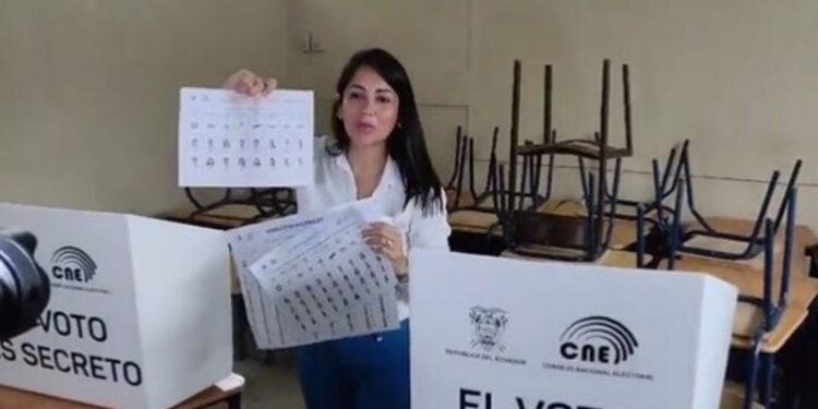 Luisa González. Foto captura de video.