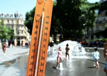 Ola de calor, sur de Francia. Foto agencias.