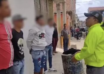 Capturan a cuatro integrantes del Tren de Aragua en el suroccidente de Bogotá. | Foto: Policía Metropolitana de Bogotá