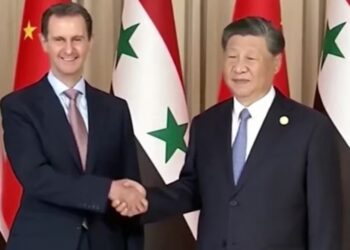Xi Jinping y Bashar al Assad