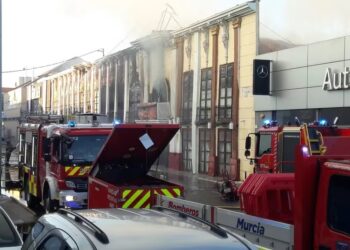 Al menos 11 fallecidos en el incendio de la discoteca en Murcia. Foto Europa Press