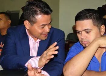 El pandillero salvadoreño Sergio Umaña Salamanca, alias Pitbul o PInolillo, durante su juicio en Nicaragua. Fue condenado en 2018 y acaba de ser deportado a El Salvador. (La Prensa de Nicaragua)