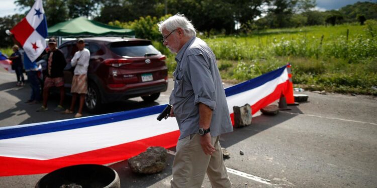 Protestas en Panamá. Foto agencias.