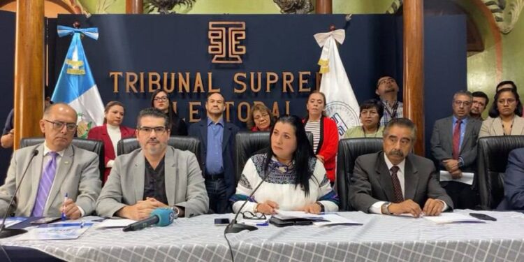 Blanca Alfaro, presidenta del Tribunal Supremo Electoral de Guatemala