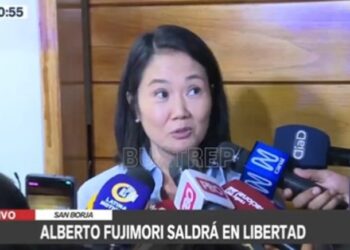 Keiko Fujimori. Foto captura de video.