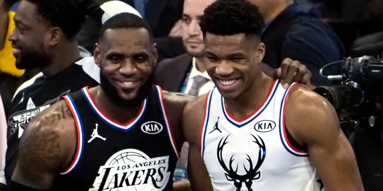 LeBron James y Antetokounmpo.