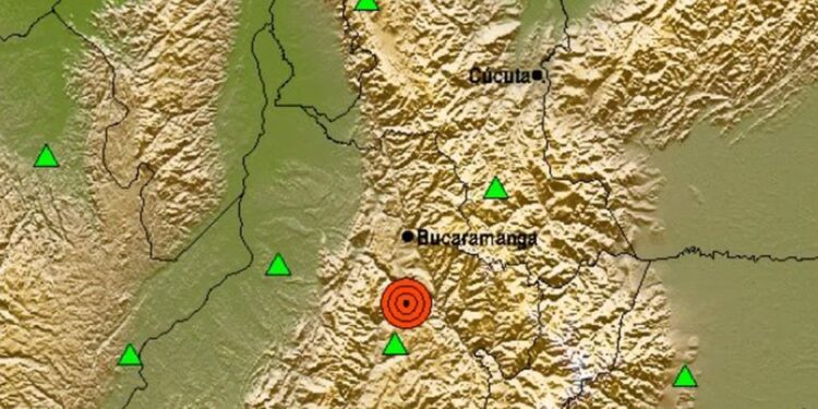 Temblor en Los Santos, Santander. | Foto: Servicio Geológico Colombiano.