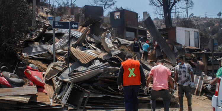 Incendios Chile, afectados. Foto de archivo.