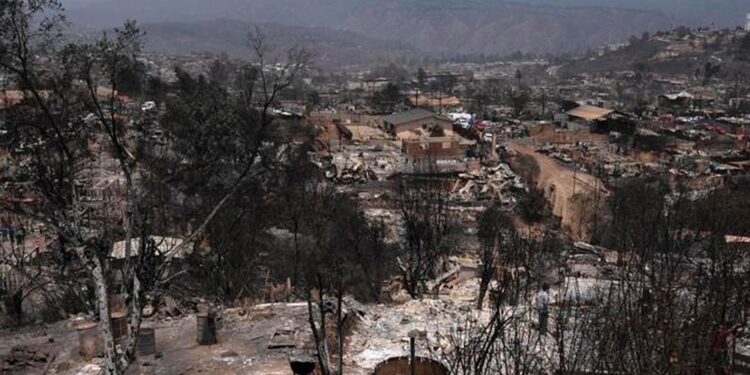 Incendios Chile. Foto de archivo.