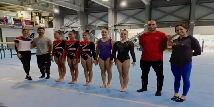 La selección de gimnasia artística femenina y masculina.