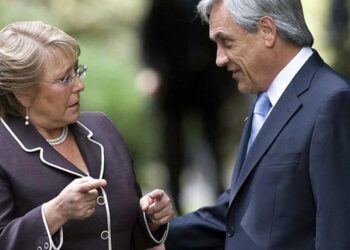 Michelle Bachelet y Sebastián Piñera. Foto de archivo.
