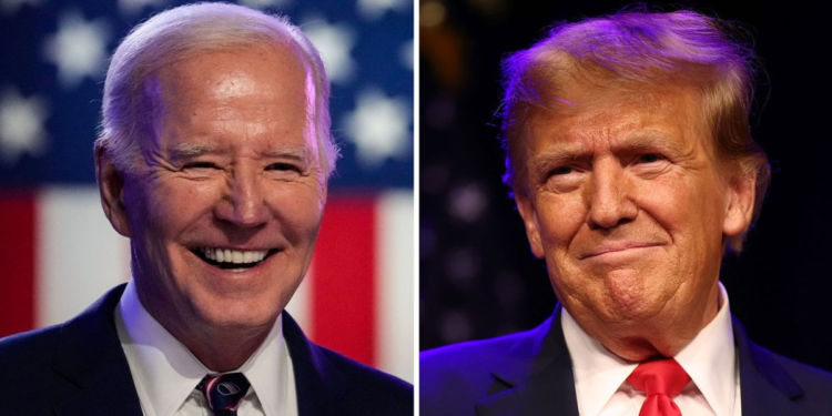 Joe Biden y Donald Trump.