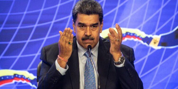 El presidente de Venezuela, Nicolás Maduro, habla durante un discurso en Caracas, Venezuela, en julio de 2023.
CARLOS BECERRA (GETTY IMAGES)