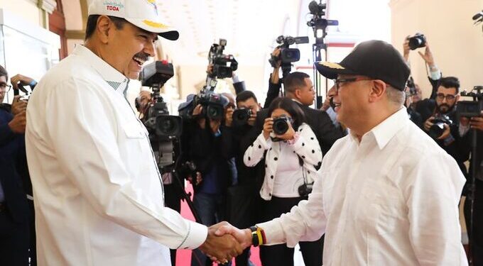 Nicolás Maduro y Gustavo Petro. Foto @PresidencialVen