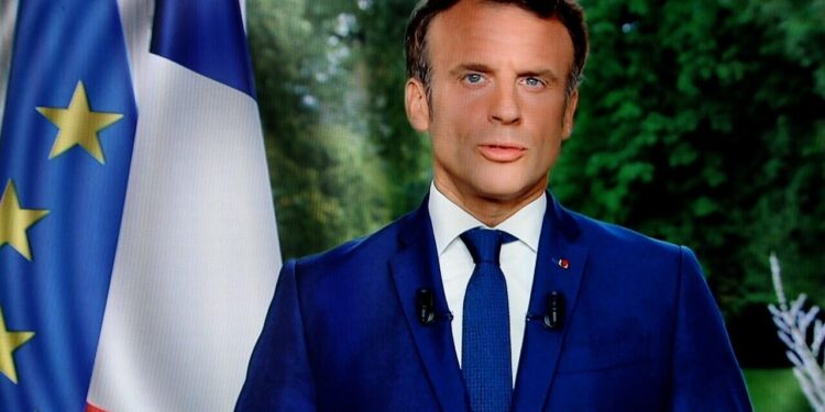 El presidente de Francia, Emmanuel Macron,
