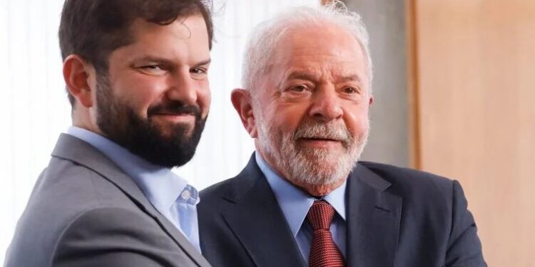 Gabriel Boric y Lula da Silva.