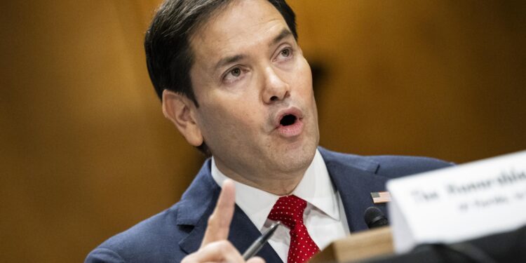 Washington (United States), 15/01/2025.- Republican Senator from Florida Marco Rubio, President-elect Donald Trump's nominee for Secretary of State, testifies during a Senate Foreign Relations Committee confirmation hearing, at the US Capitol in Washington, DC, USA, 15 January 2025. Senator Rubio is expected to be confirmed to Secretary of State on a bipartisan vote, and will likely be one of the first Cabinet nominees confirmed by Senate Republicans for the incoming Trump Administration. EFE/EPA/GRAEME SLOAN