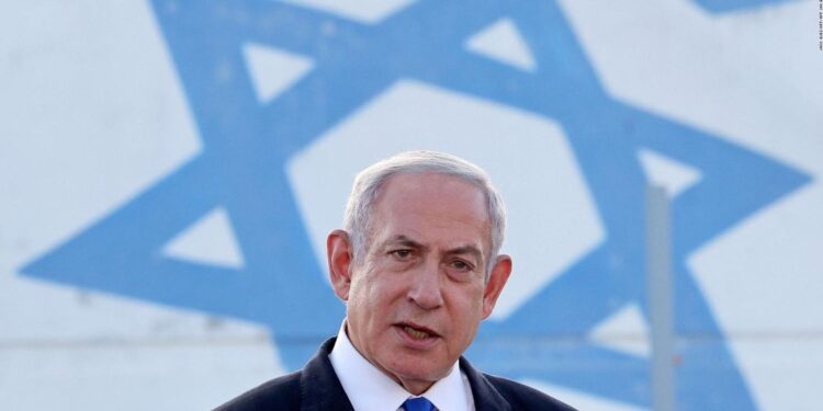 El primer ministro israelí, Benjamín Netanyahu.